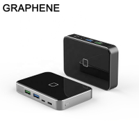 2hr Fast Charge Graphene Power Bank 20000mAh with 10W Qi Wireless Charger for Mobile Phone and Bt Earphone