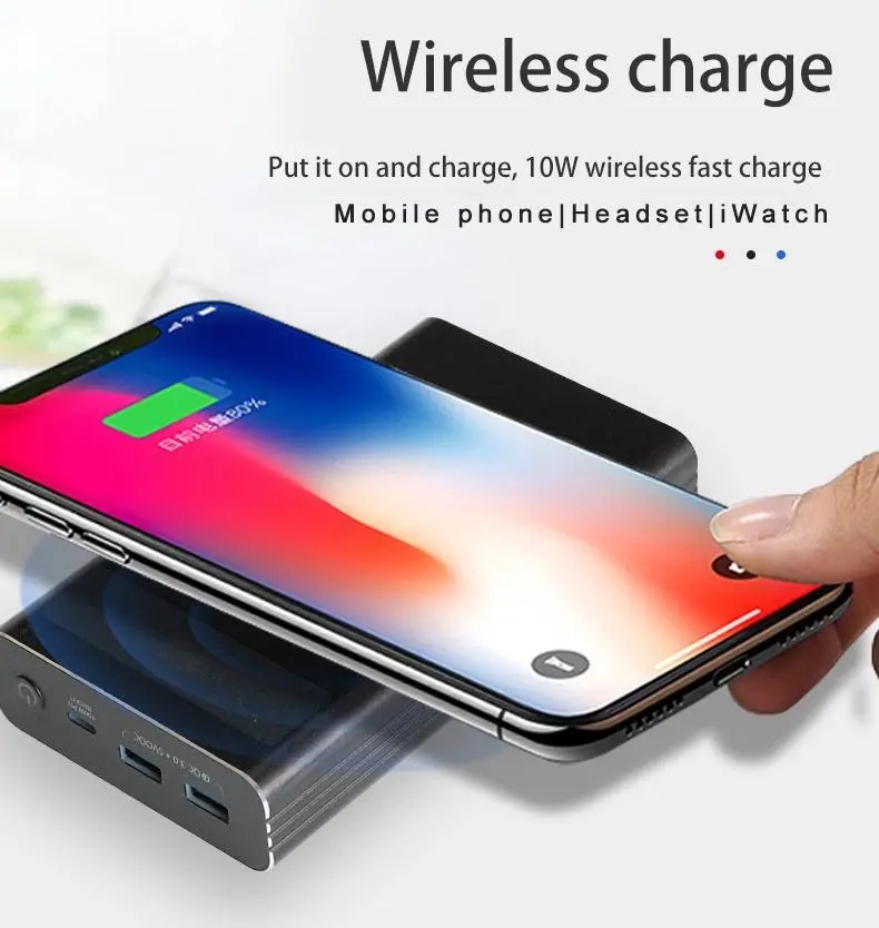 3 in 1 Wireless Qi PPS Pd96W Laptop Power Bank 20000mAh